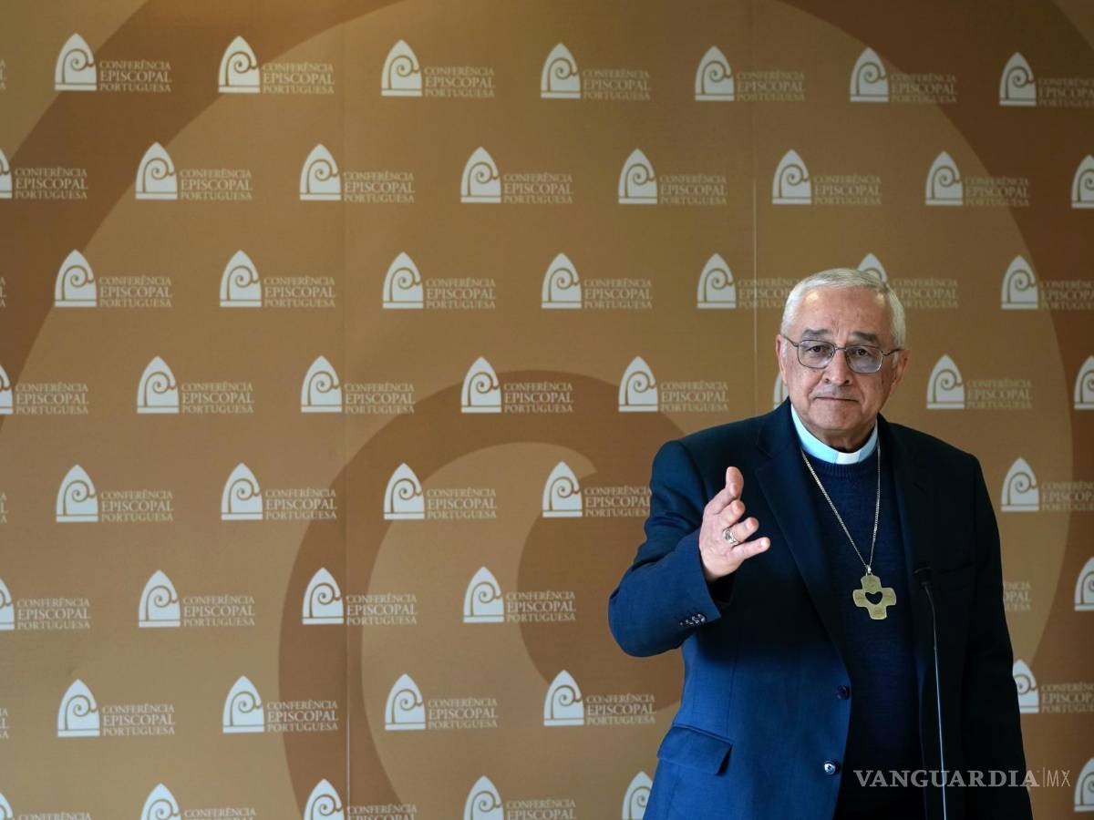 $!El presidente de la conferencia episcopal portuguesa, el obispo Jose Ornelas en la presentación del reporte del CIEAM en la Iglesia Católica.
