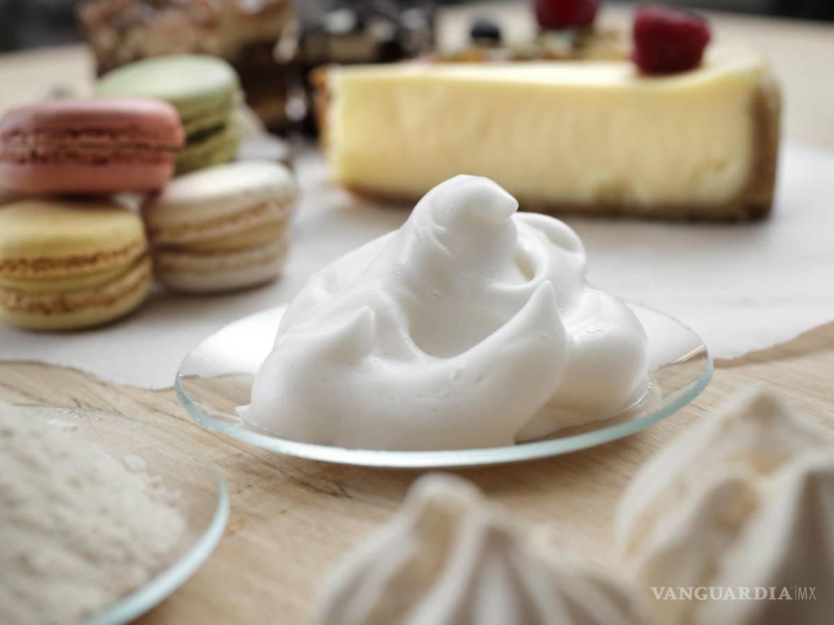 $!Espuma proteica producida biotecnológicamente y productos de pastelería. EFE/VTT
