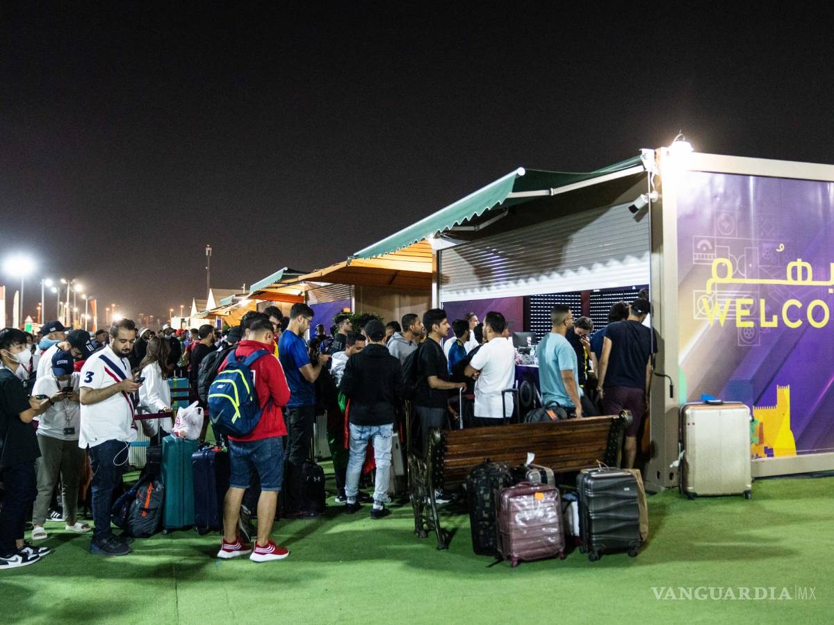 $!Zona para realizar el check-in en el Fan Village de la FIFA.