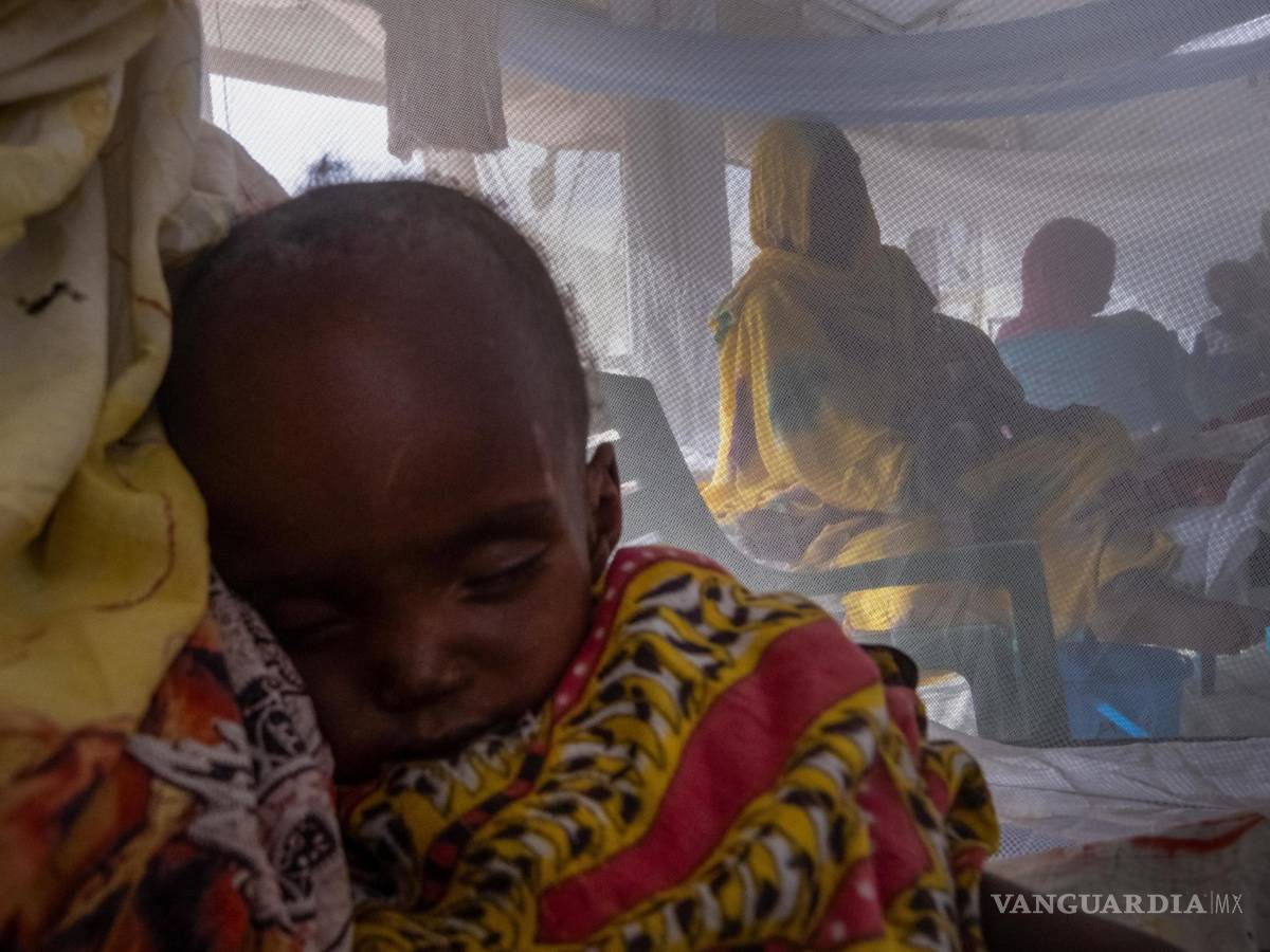 $!Una madre refugiada de Darfur, en Sudán, sostiene a su hijo en el hospital instalado por MSF en el campo de refugiados de Metche, en el este de Chad.