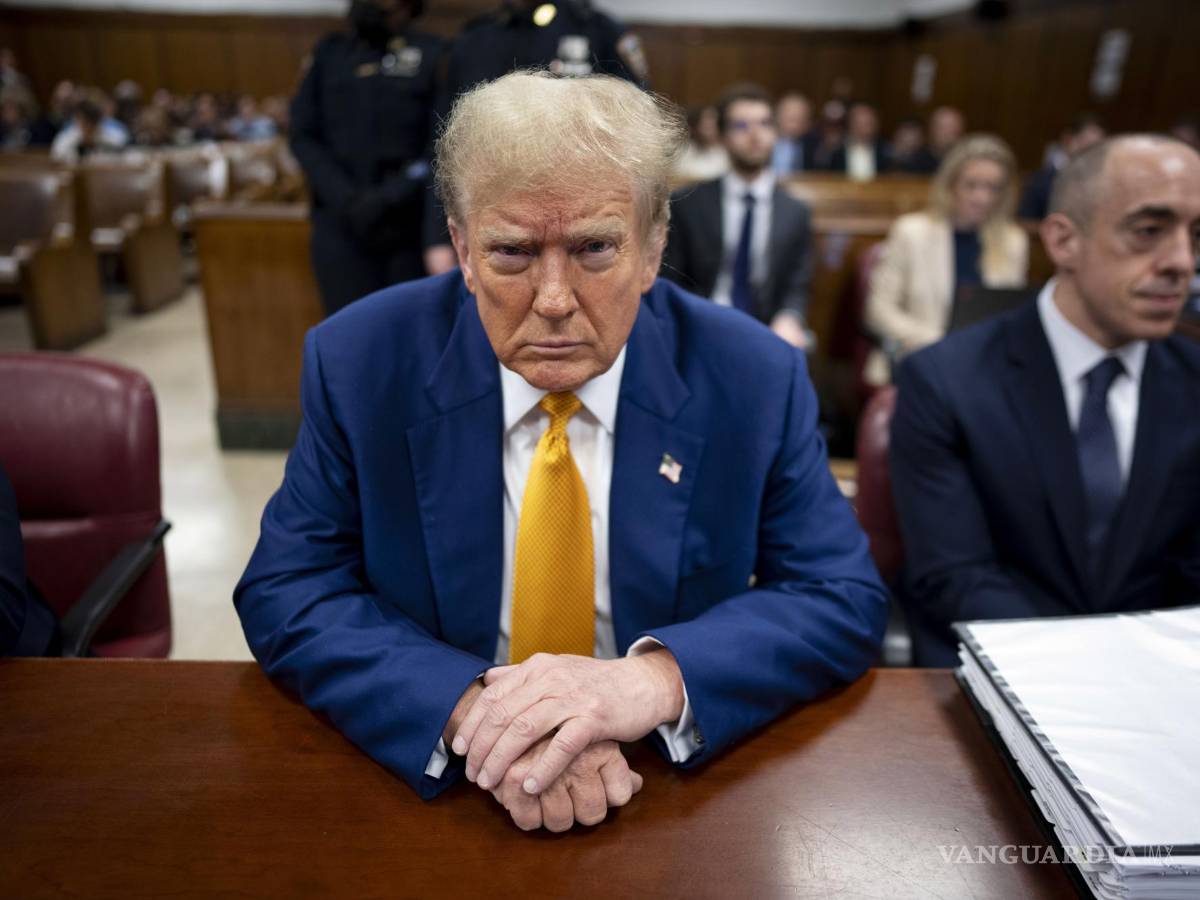 $!Durante la audiencia de este viernes, por momentos Donald Trump se notaba abatido.