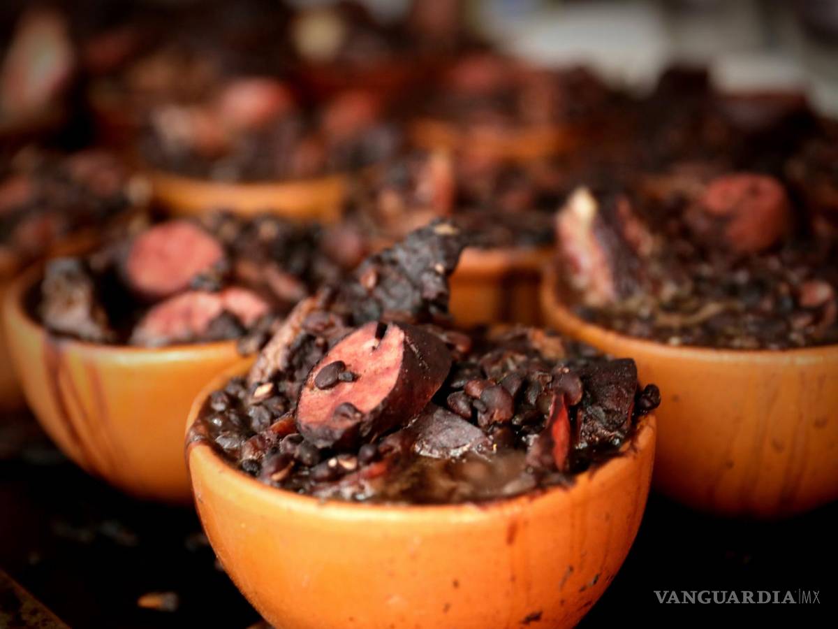 $!Un plato de feijoada hecho con frijoles.EFE/Fernando Bizerra.