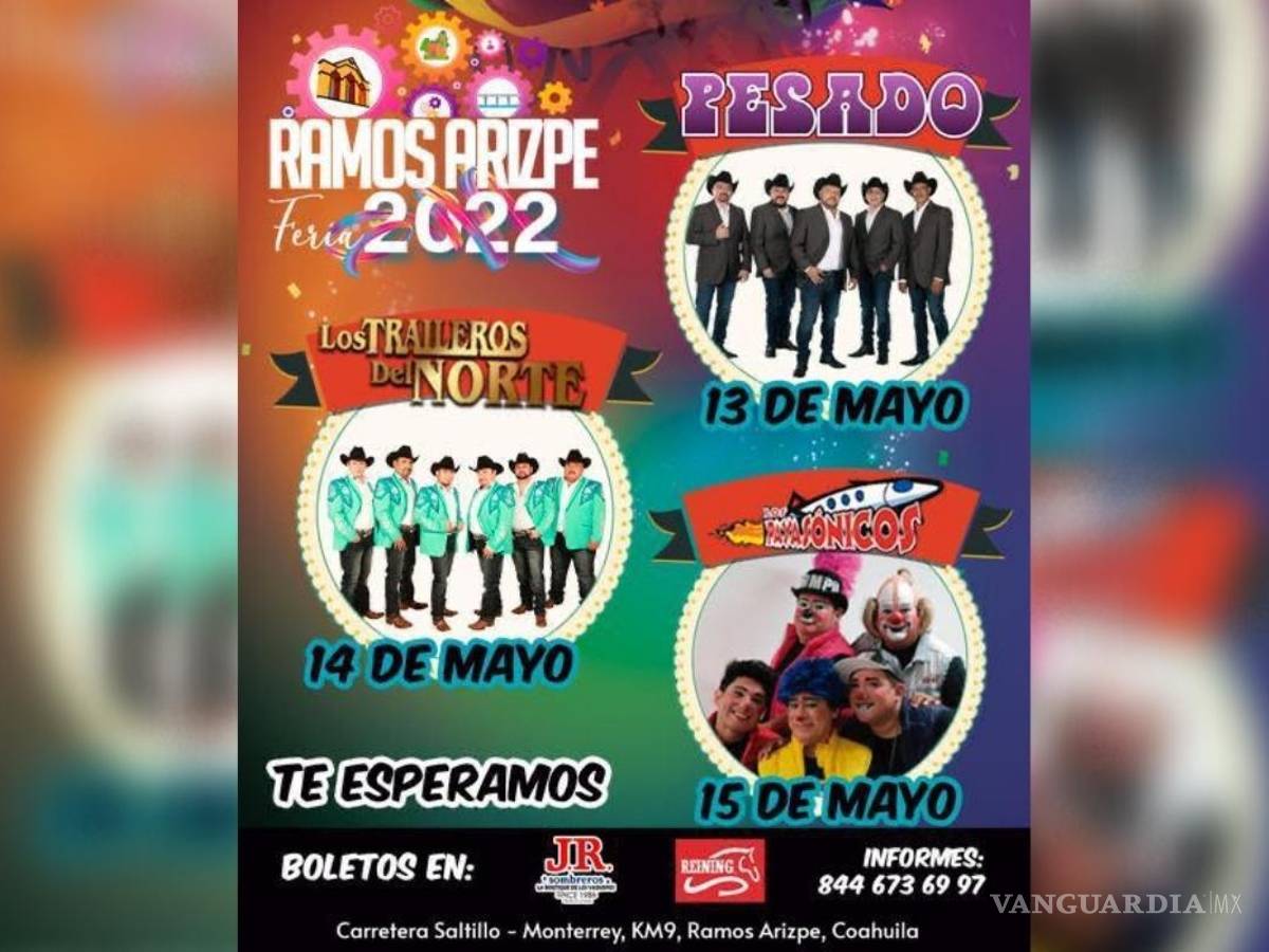 $!La Feria de Ramos Arizpe se realizará durante mayo.