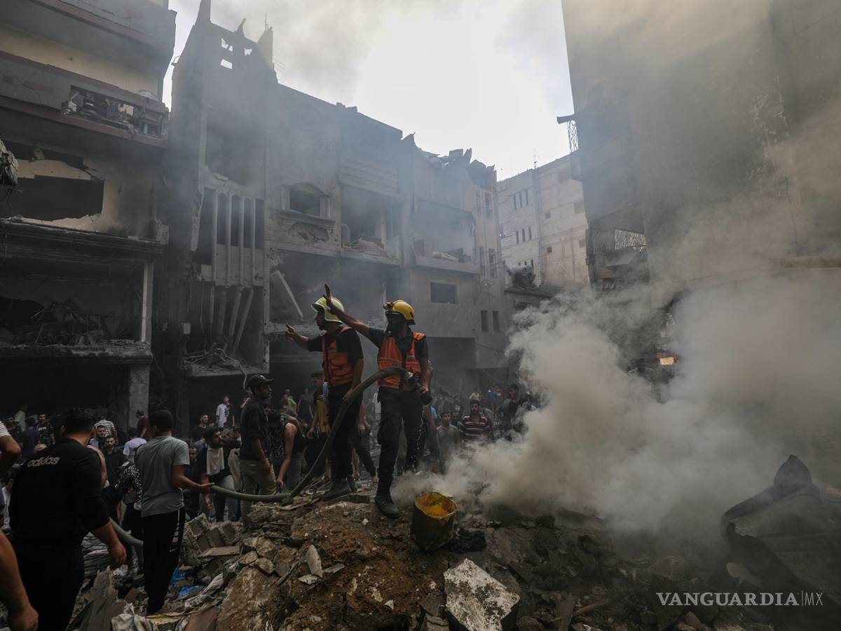 $!Los bombardeos israelíes continúan destruyendo la infraestructura en Gaza.