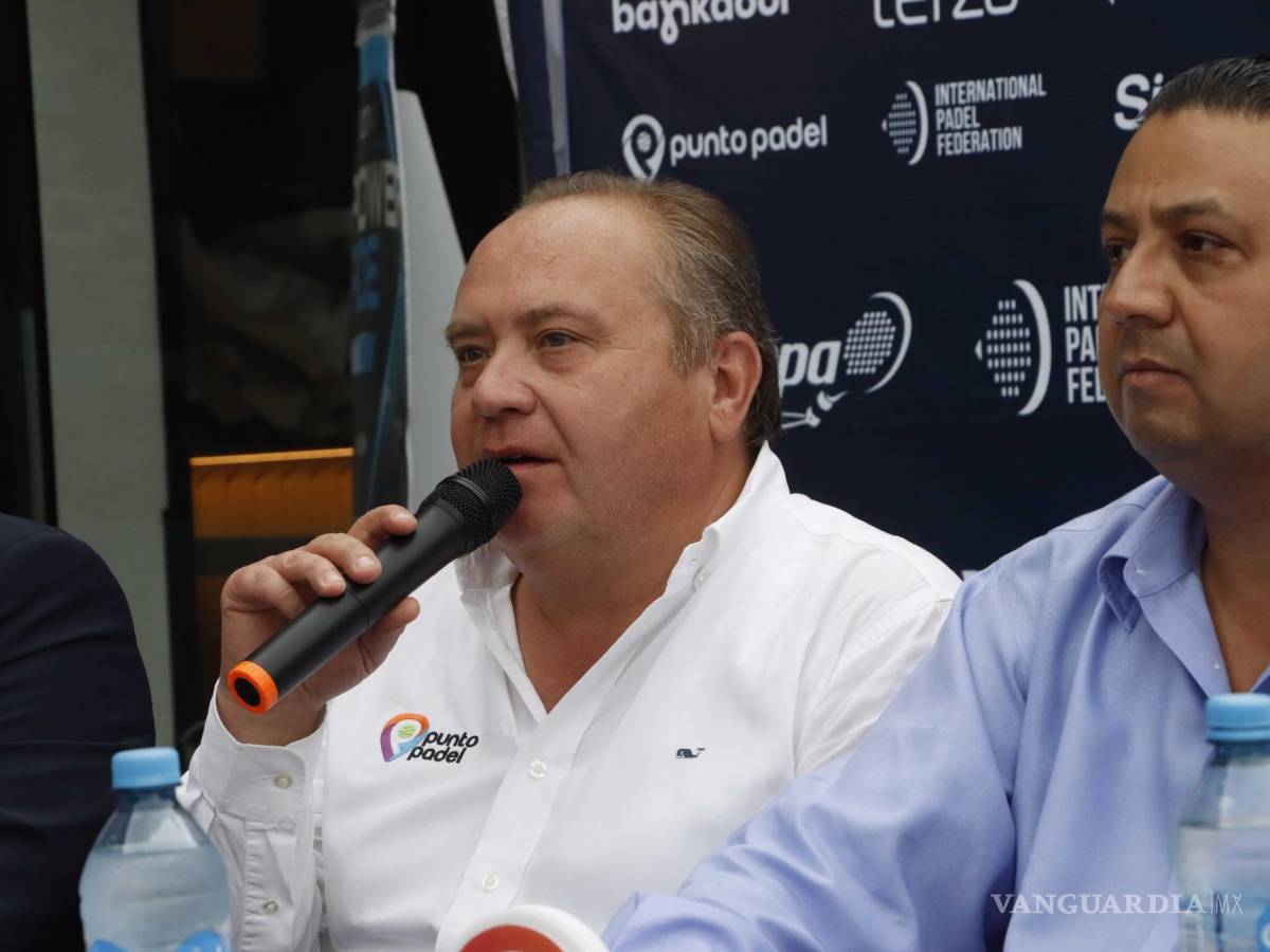 $!Homero Lara Valdés, presidente del consejo de Punto Padel Saltillo.