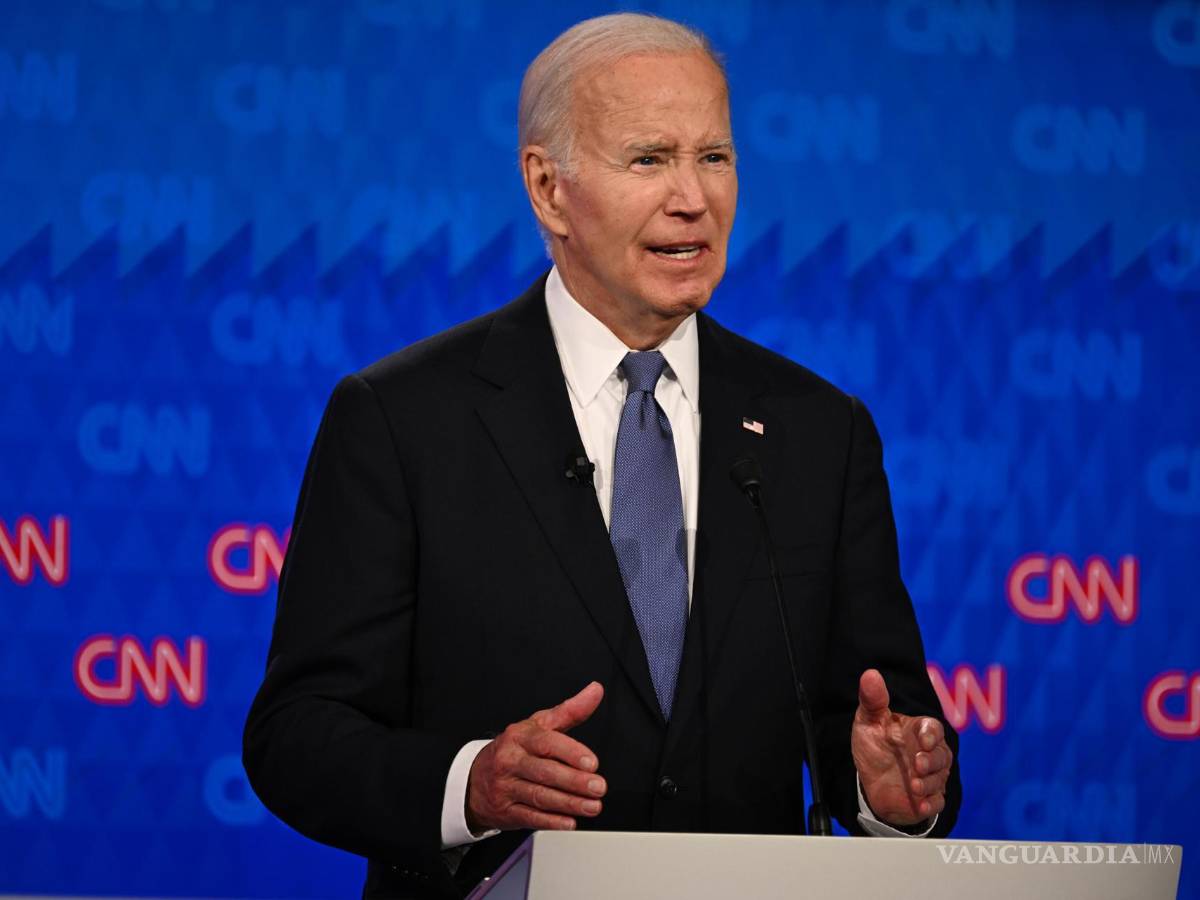 $!El presidente estadounidense Joe Biden durante el primer debate rumbo a las elecciones presidenciales de 2024 en Atlanta, Georgia.