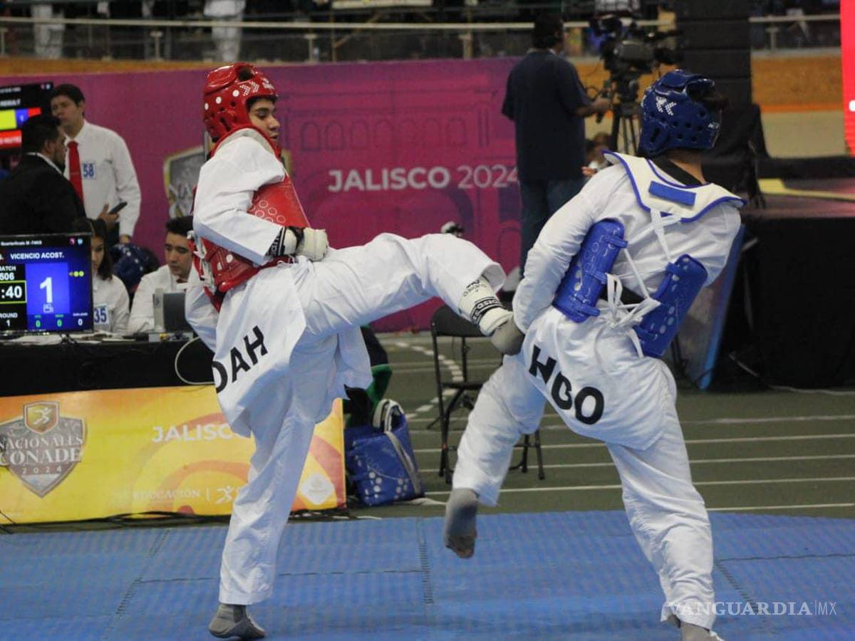 $!Los atletas coahuilenses sacaron sus mejores patadas para llegar al podio.