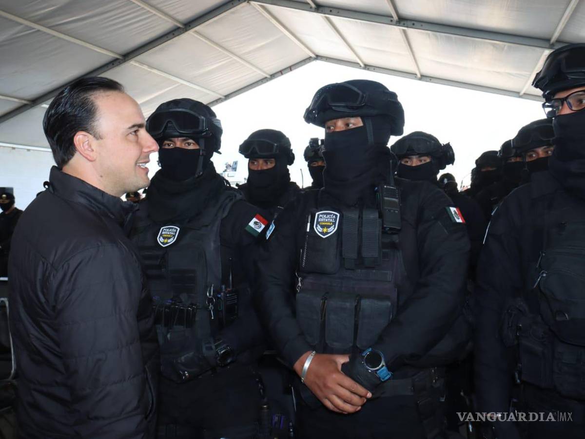 $!Las obras del arco de seguridad en la carretera Saltillo-Monterrey avanzan según lo planeado.