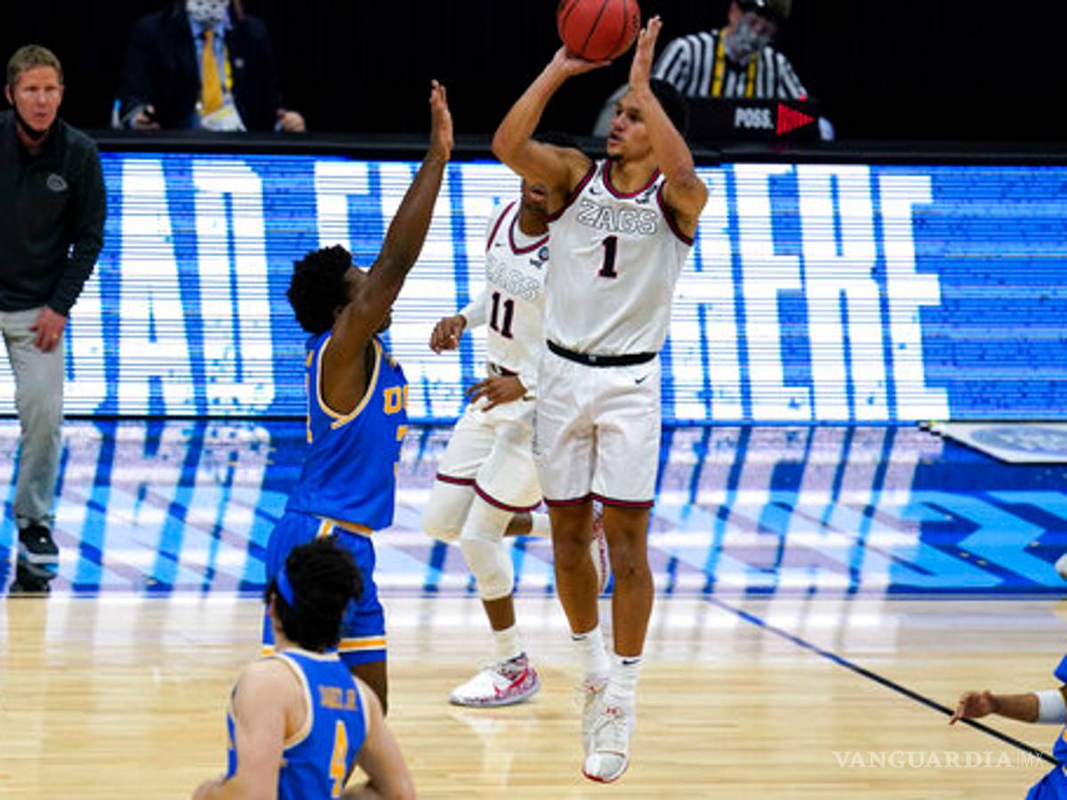 $!Gonzaga sorprende a UCLA con anotación de último segundo