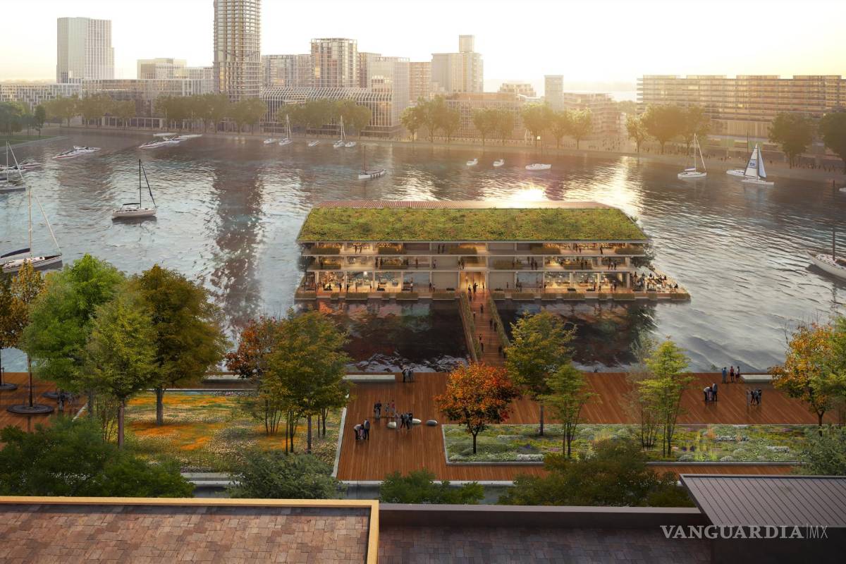 $!Versión del proyecto FOR con tejado parcialmente cubierto de vegetación.