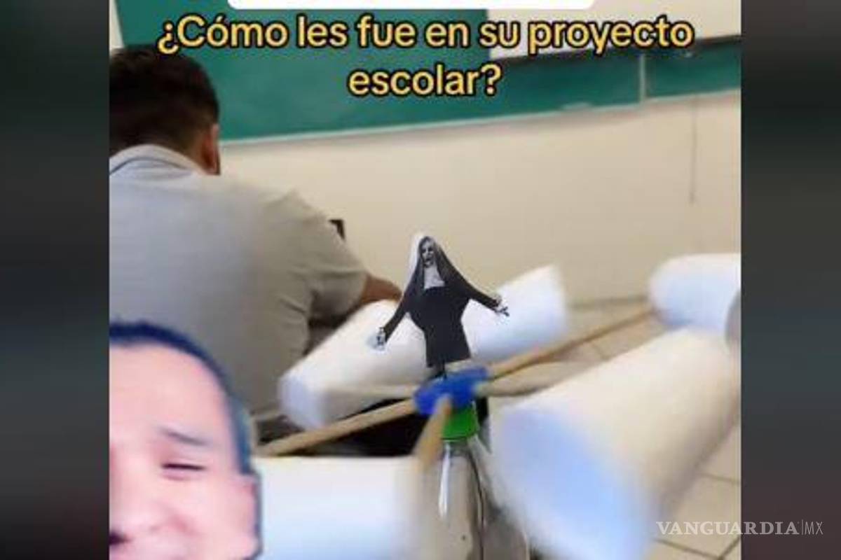 Se aparece ‘La Monja’... en un proyecto escolar de la Región Laguna; lo comparten en TikTok y se viraliza