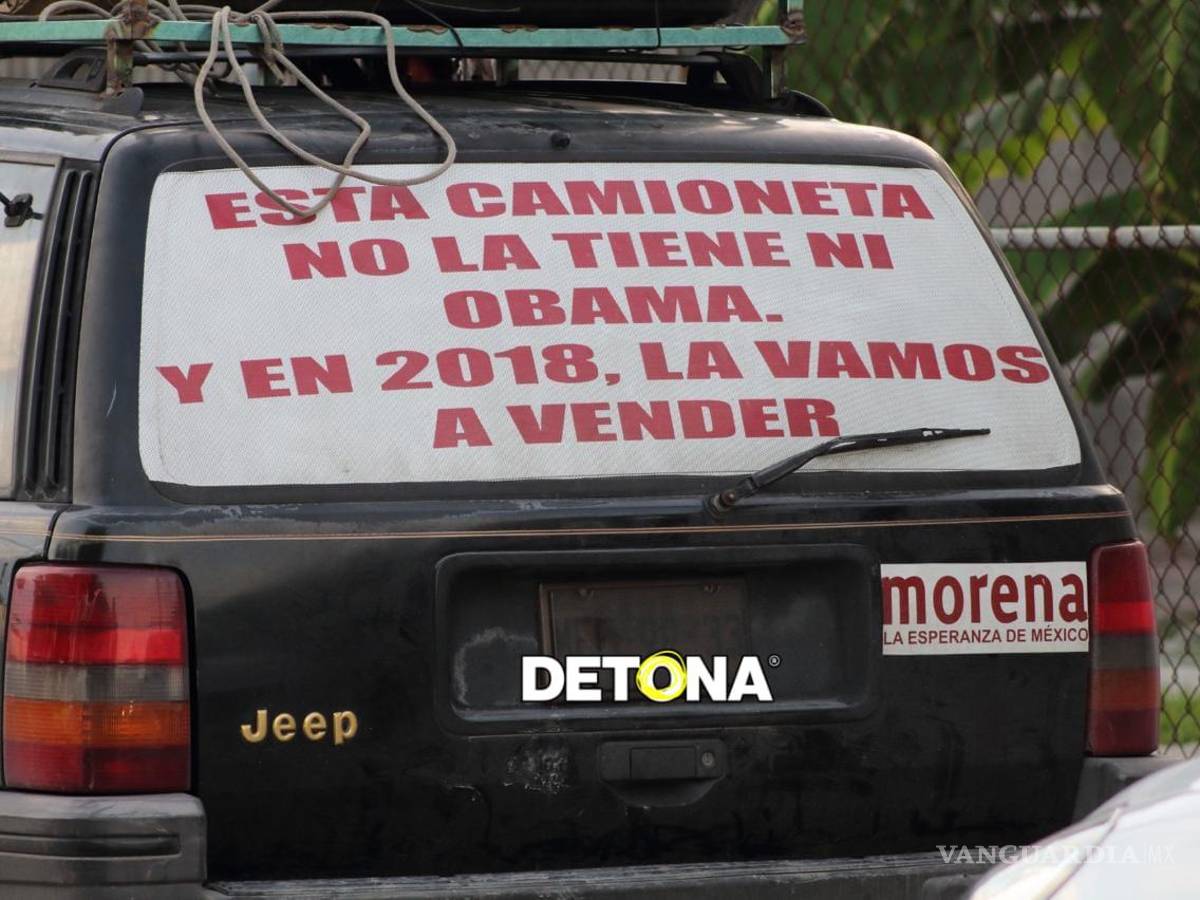 $!Pues ganó AMLO en el 2018 y CSP en 2024 y la camionetota sigue sin venderse.