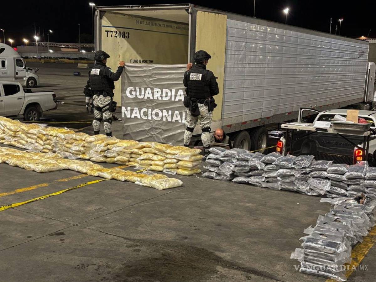 $!Decomiso de 537 kilos de metanfetamina y 60 de cocaína, son los primeros resultados del Operativo Frontera Segura de la GN en Baja California.
