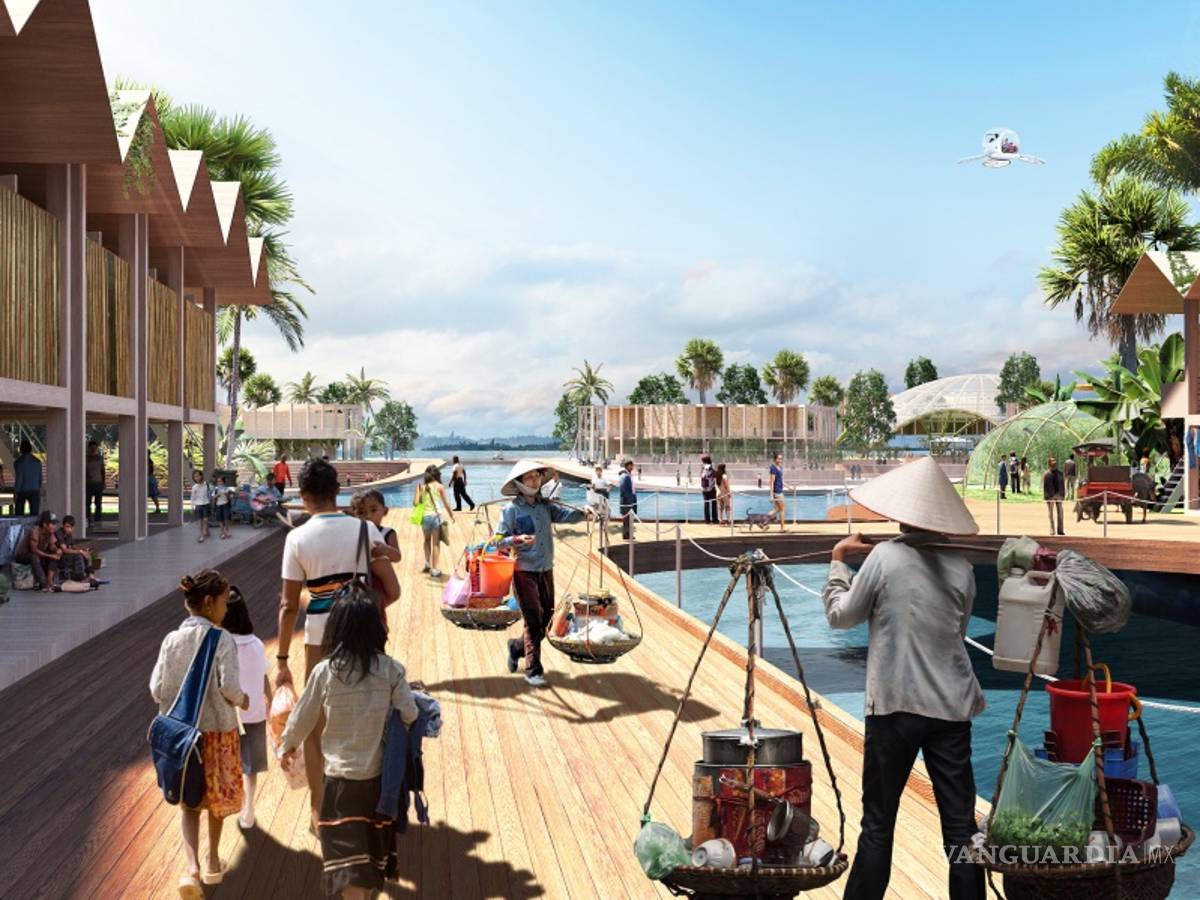 $!Esta es Oceanix City, la ciudad para 10 mil habitantes que está ¡sobre el agua!