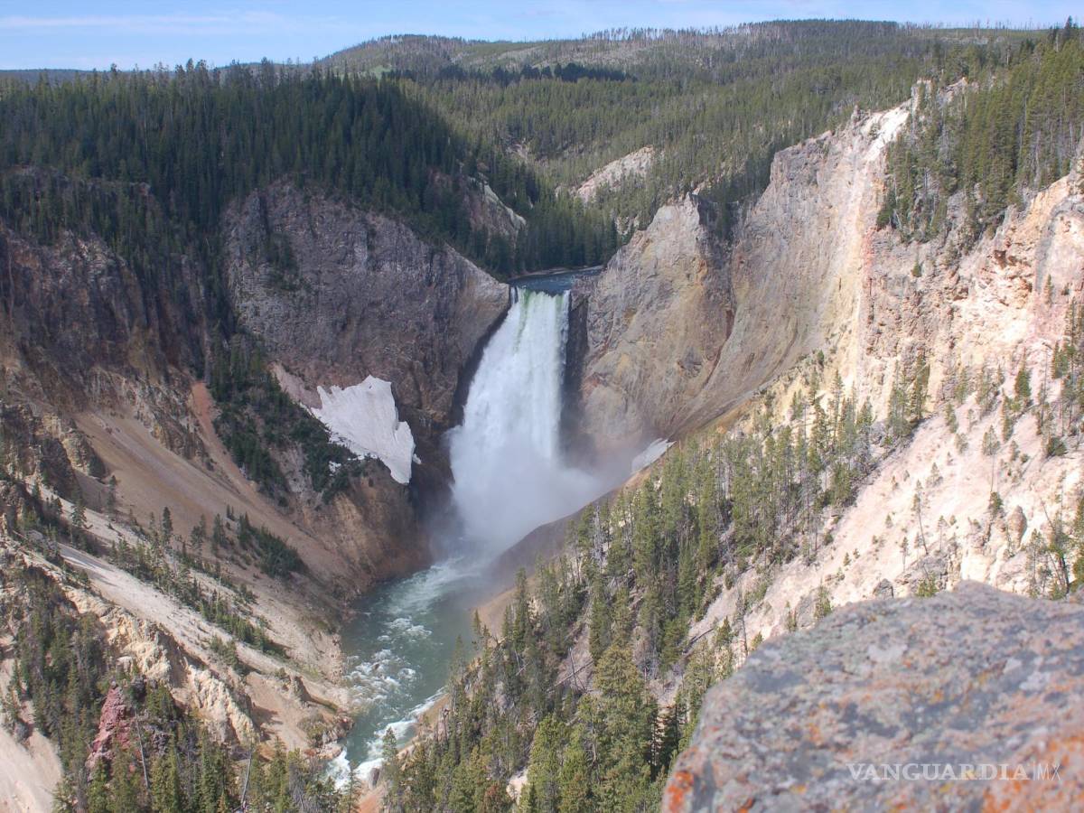 $!Imagen del gran cañón del río Yellowstone. EFE/National Park Service
