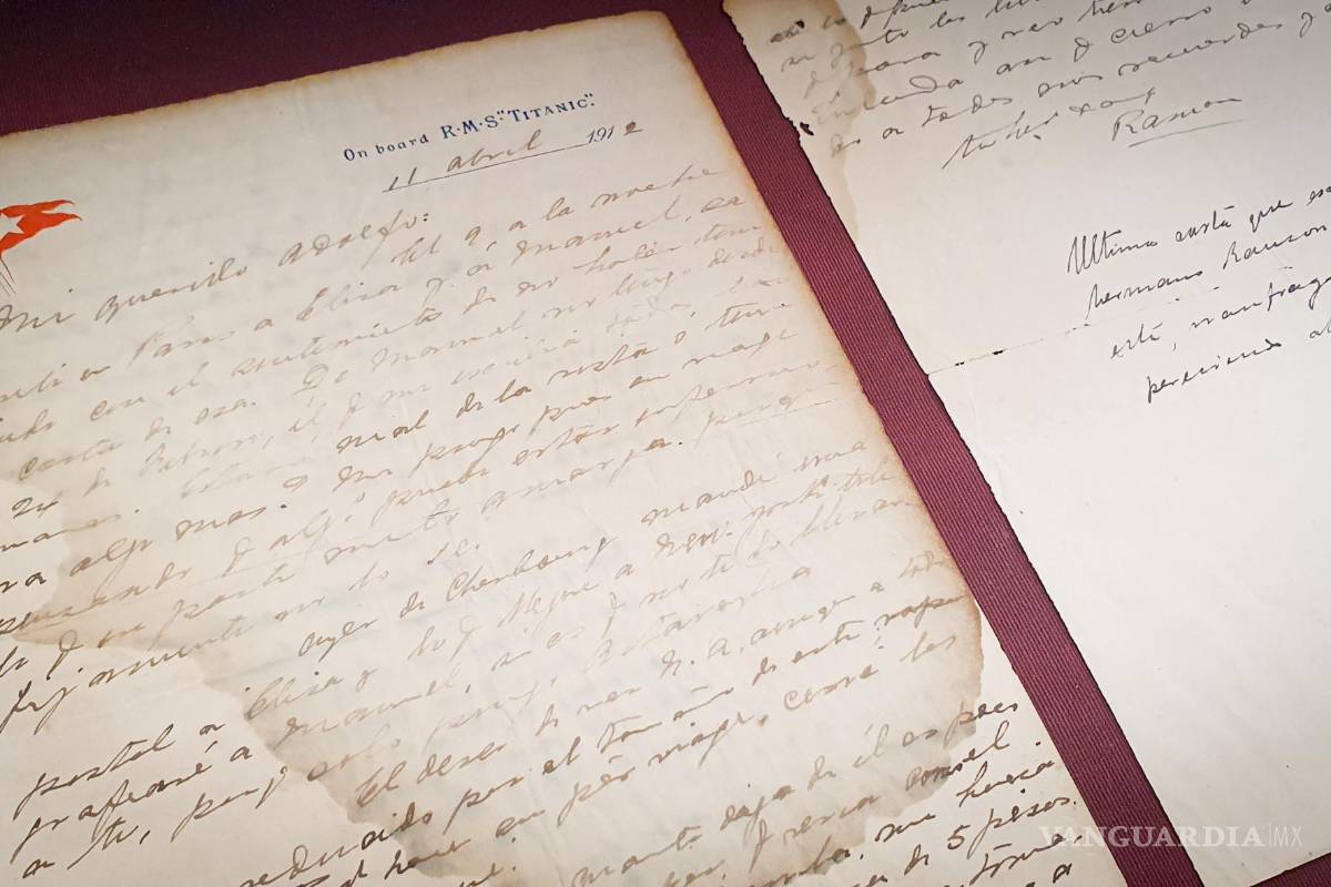 Subastan carta enviada desde el Titanic en 12 mil dólares: Su autor murió en el navío