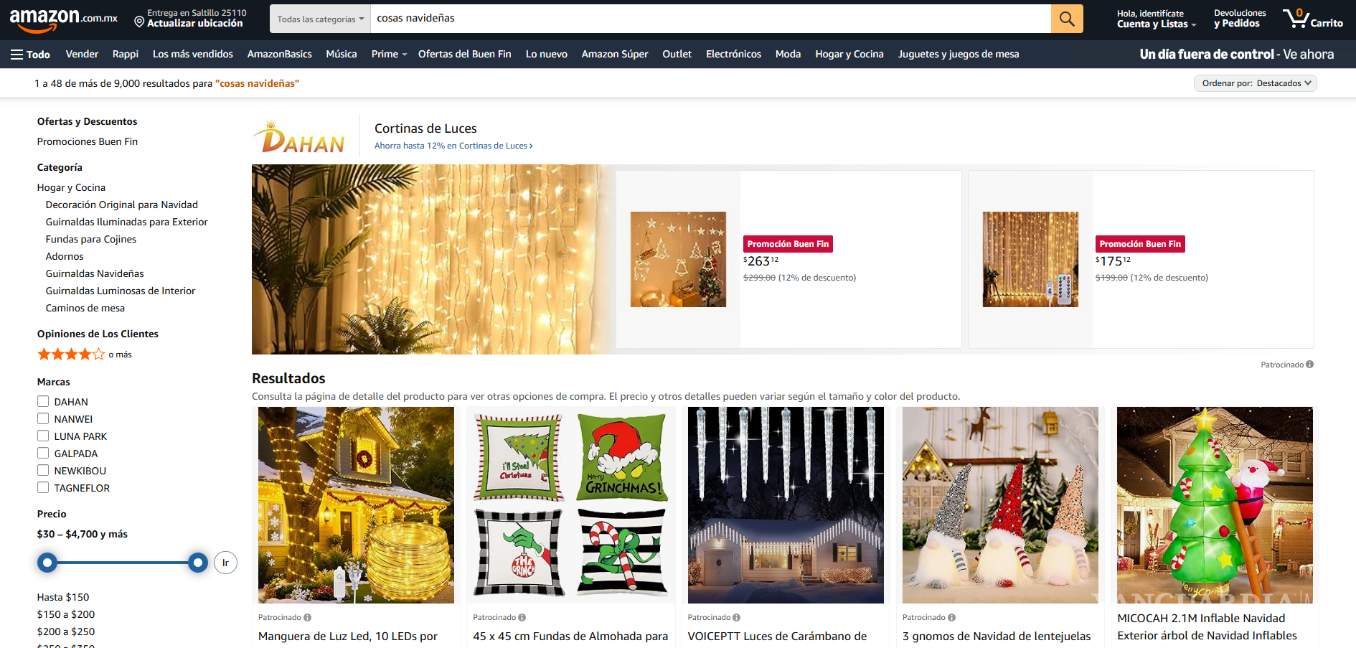 $!Liverpool, Amazon y Coppel ponen en descuento artículos de Navidad por el Buen Fin 2025