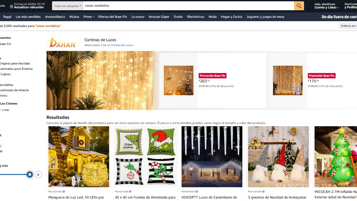 $!Liverpool, Amazon y Coppel ponen en descuento artículos de Navidad por el Buen Fin 2025