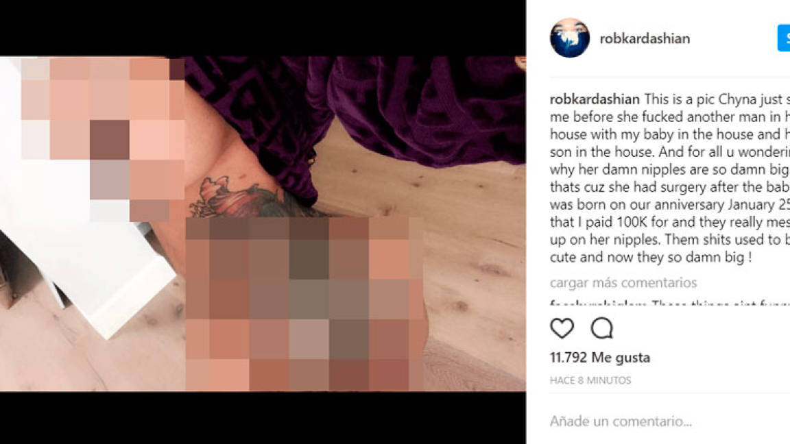 $!Rob Kardashian 'quema' a su ex Blac Chyna difundiendo material sexual de ella