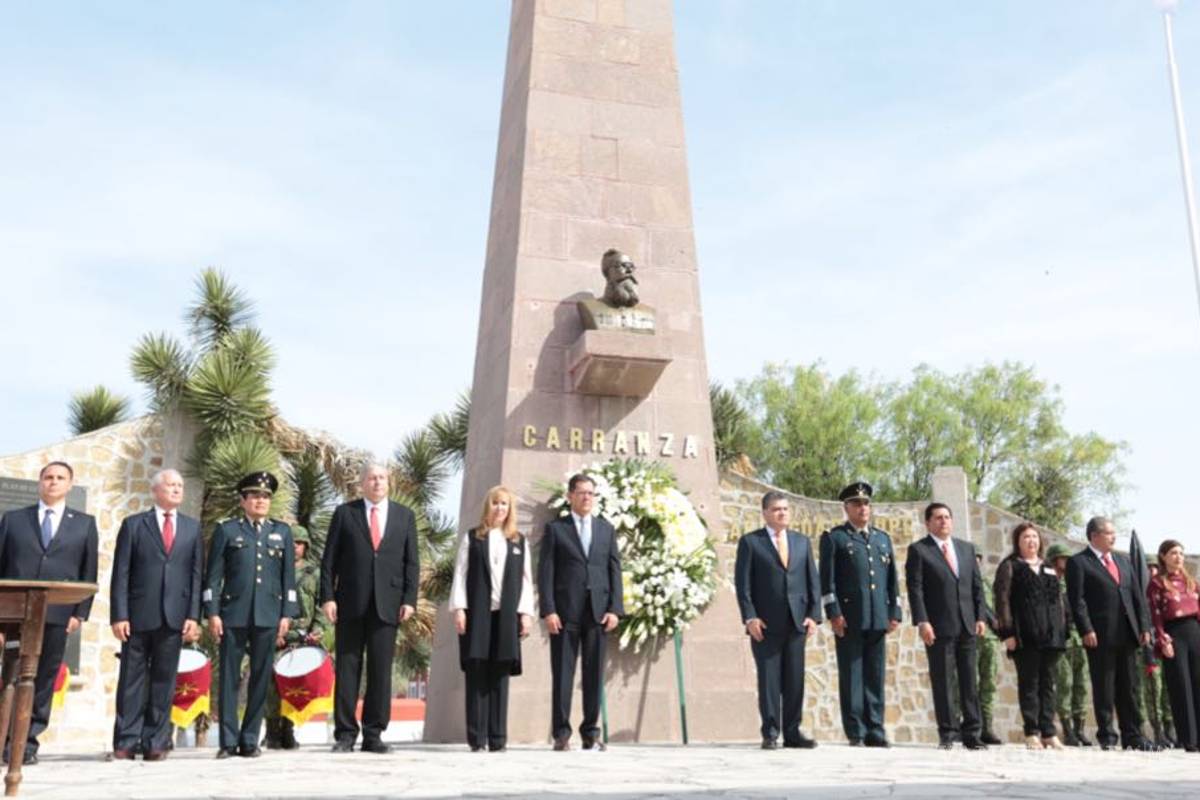 En el 105 aniversario de la firma del Plan de Guadalupe: Reconoce Coahuila al Ejército y al legado de Carranza