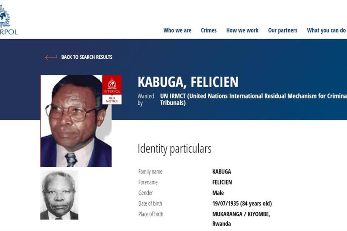 Detienen en París a Félicien Kabuga, uno de los fugitivos más buscados por genocidio de Ruanda