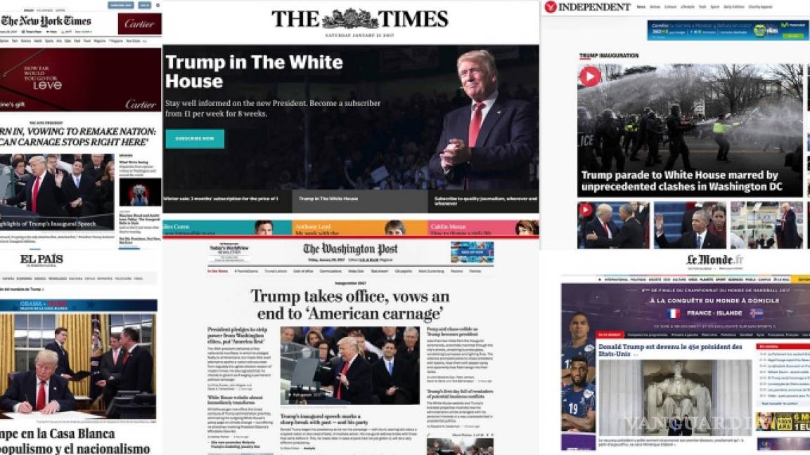 Prensa internacional critica discurso de Trump
