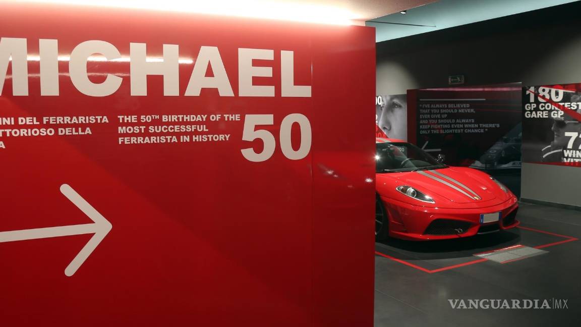 $!A cinco años del accidente, el Museo Ferrari abre la exhibición "Michael 50"