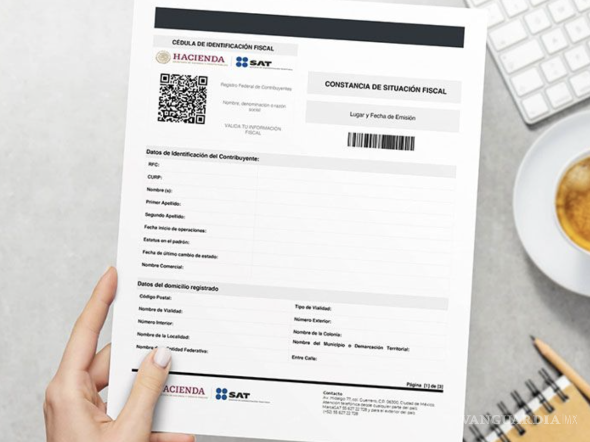 $!El SAT informó oficialmente que la Constancia de Situación Fiscal no es un requisito obligatorio.