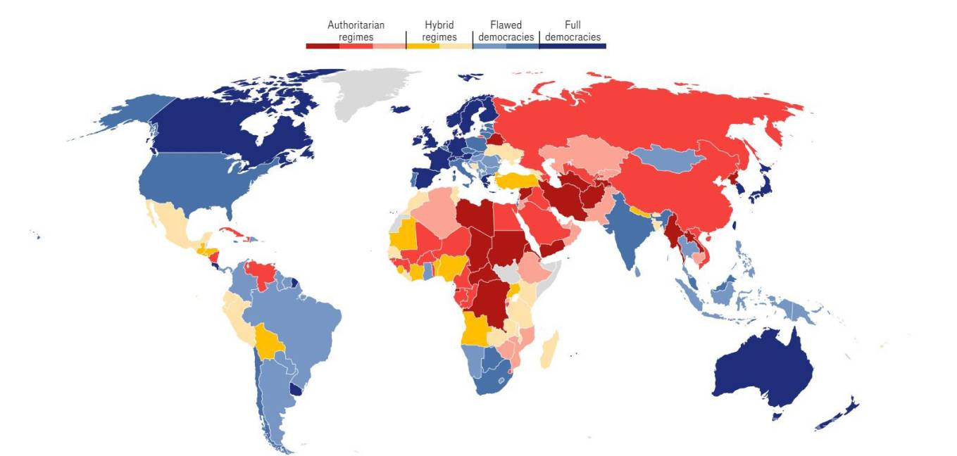 $!Este es el mapa que presentó The Economist en su más reciente artículo.