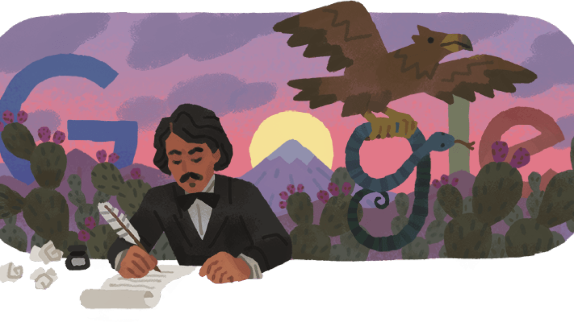Google conmemora a Francisco González Bocanegra, autor el Himno Nacional Mexicano con doodle