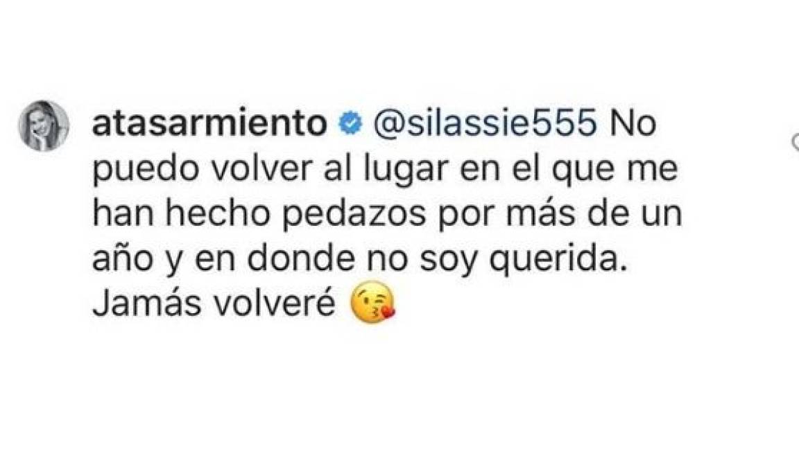 $!Atala Sarmiento asegura que jamás regresará a 'Ventaneando'