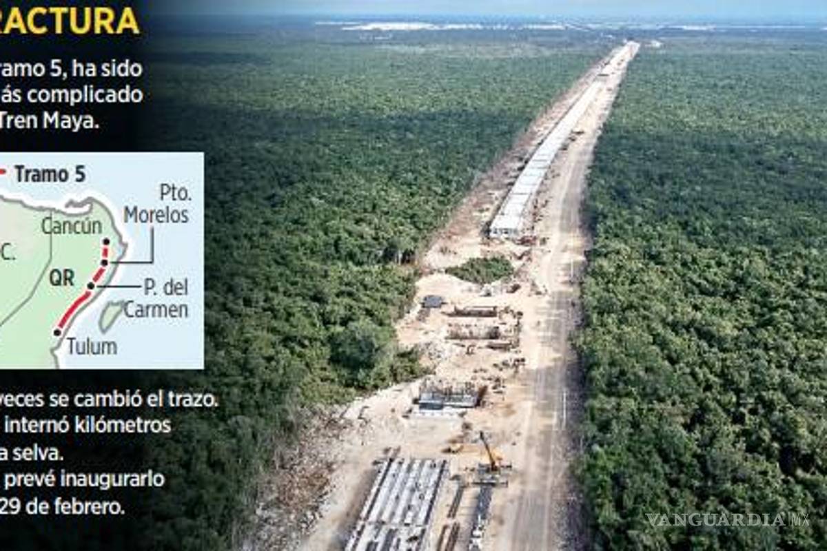 $!Activistas exhiben cuarteaduras en pilotes del Tramo 5 del Tren Maya