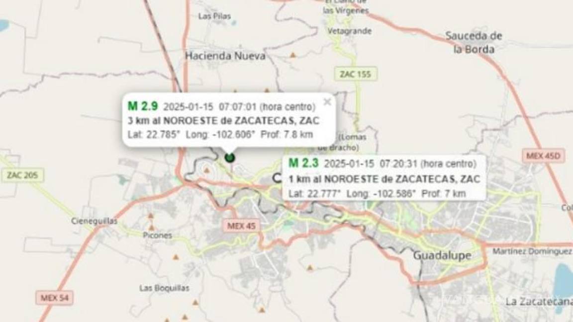 Recientes movimientos telúricos en Coahuila y Zacatecas confirman actividad en nueva zona sísmica detectada