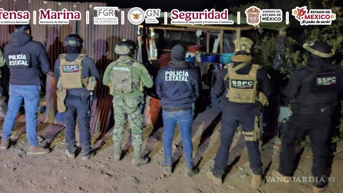 Desmantelan laboratorio clandestino de drogas sintéticas en Edomex; aseguran más de 70 kg de droga