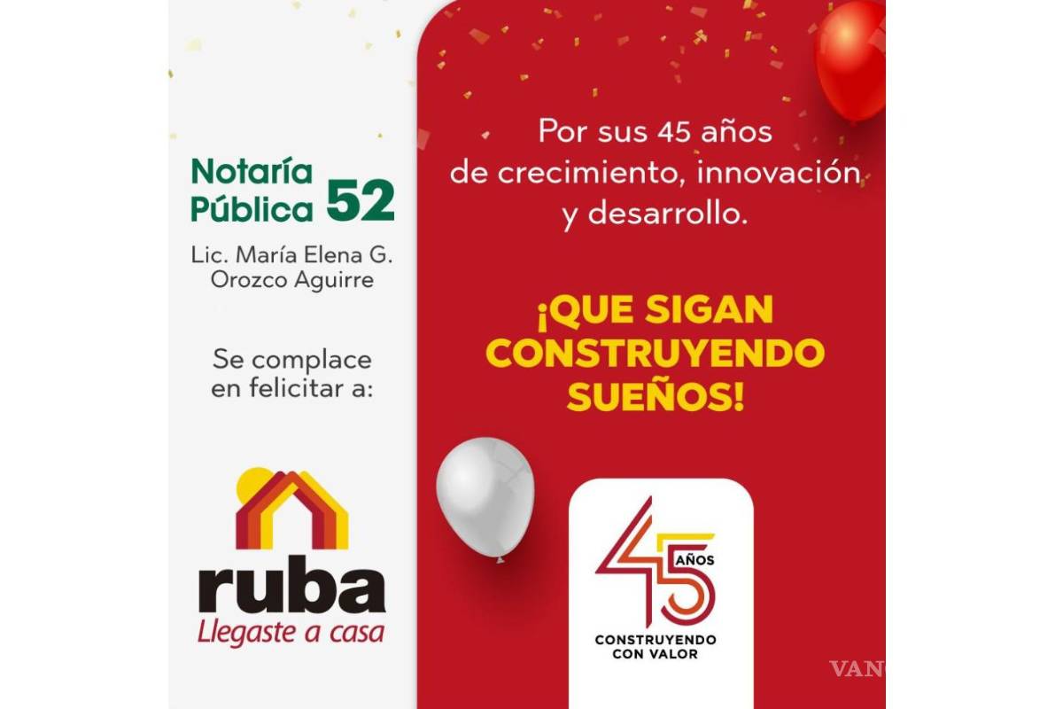 Ruba cumple 45 años marcando el rumbo de la vivienda en México