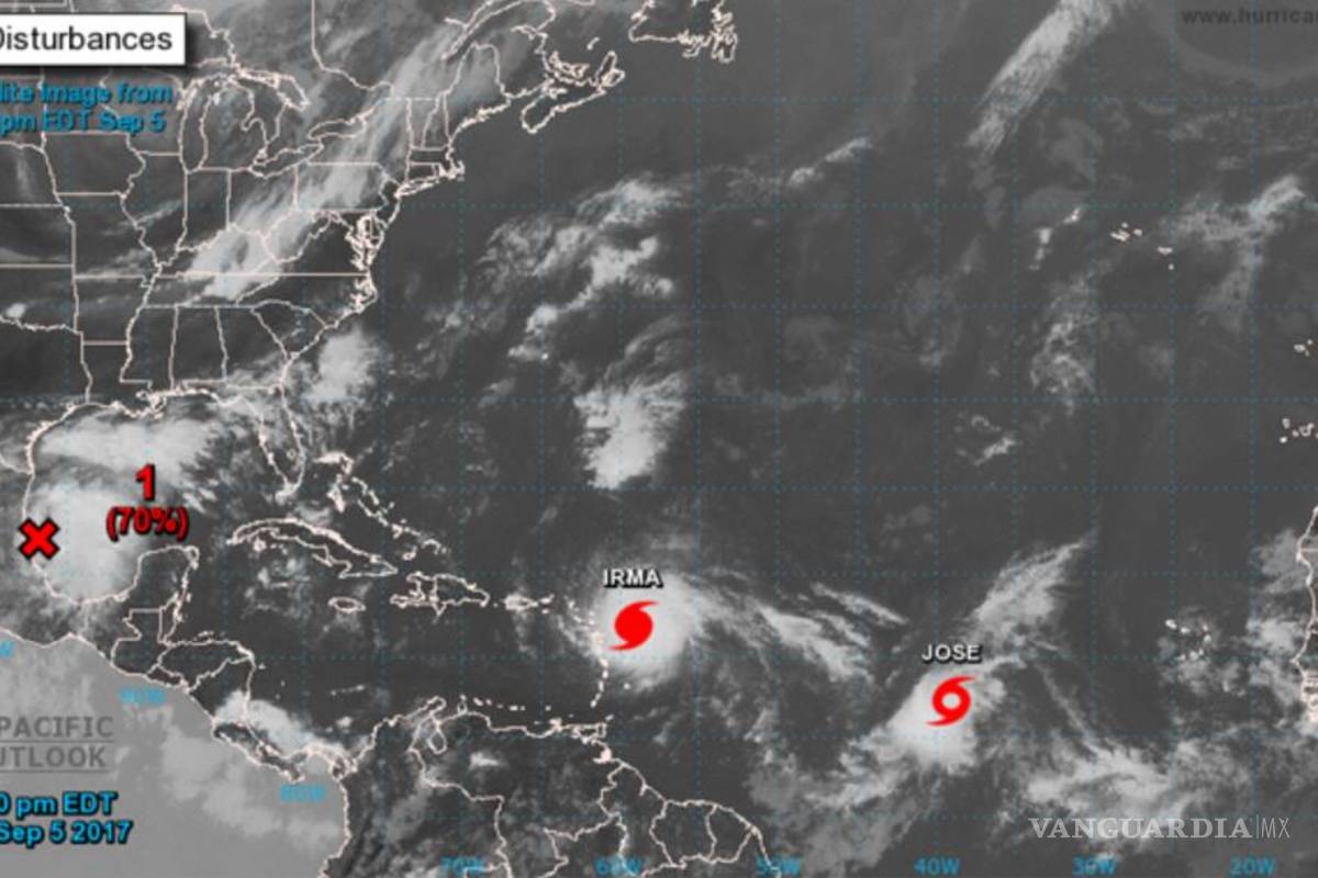 Tormenta "José" se forma cerca del peligroso huracán "Irma"