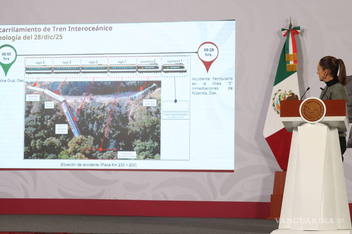 Sheinbaum expresa condolencias tras descarrilamiento del Tren Interoceánico y fija tres prioridades