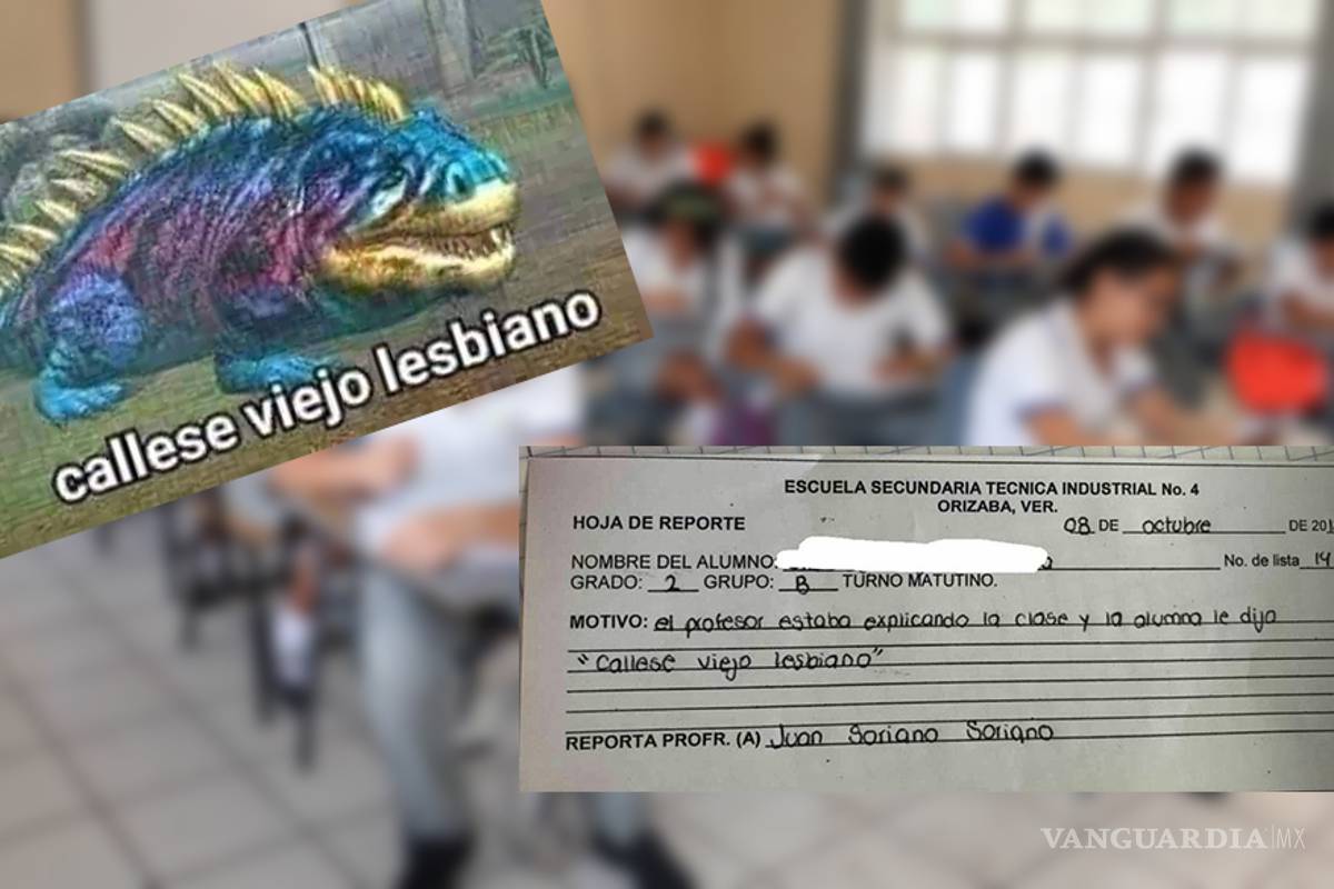 Niña se lleva buen regaño en escuela de Veracruz por decirle "cállese viejo lesbiano" a su maestro