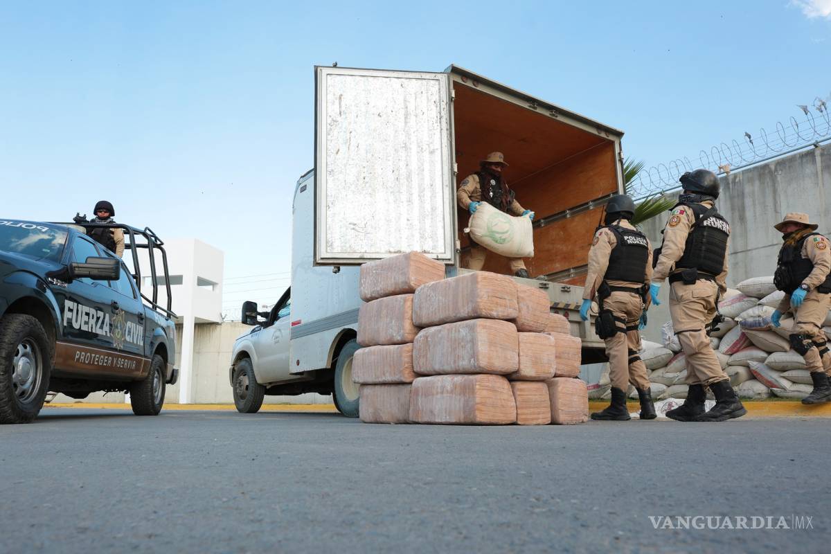 Decomisan en Nuevo León una tonelada de mariguana procedente de Coahuila