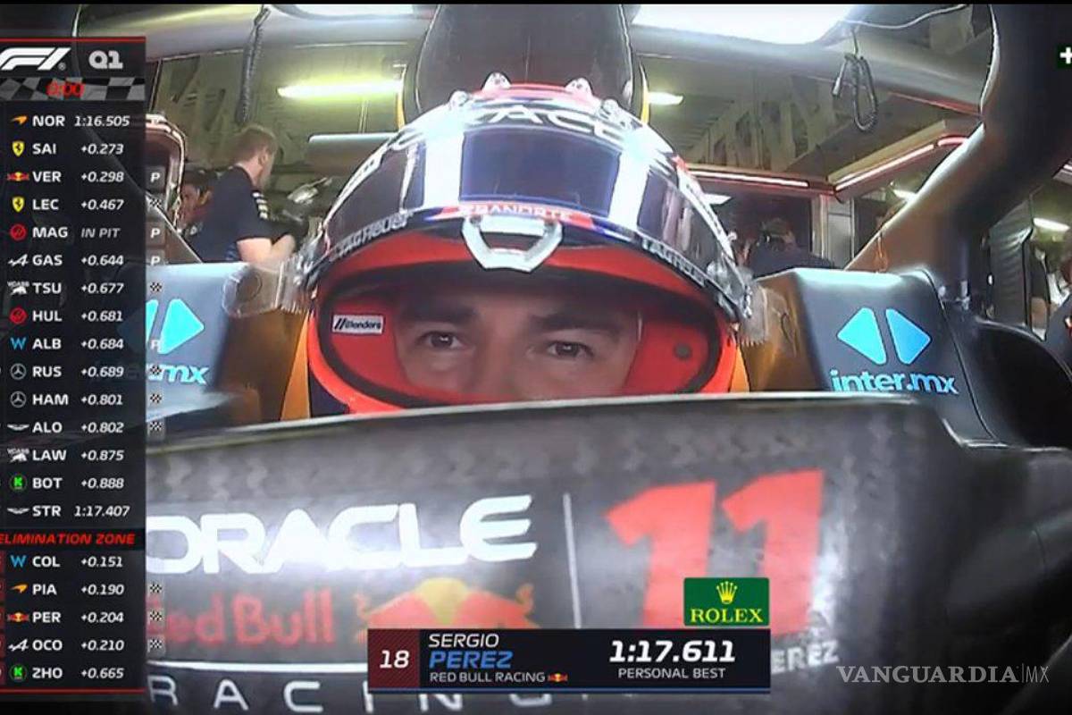 ¡Desastre total!: Checo Pérez queda fuera de Q1 del Gran Premio de México; el piloto se encuentra en el lugar 18 en su propia casa