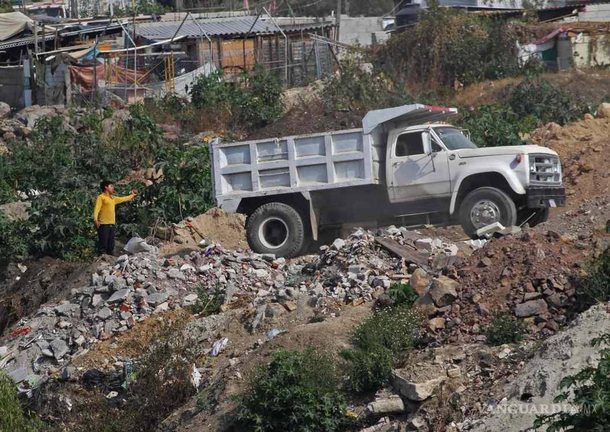 Detectan más de 10 tiraderos clandestinos de escombro en Saltillo