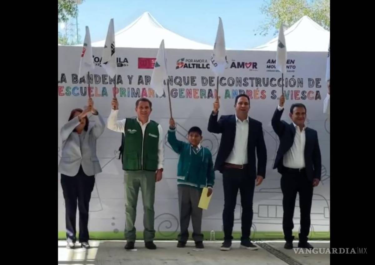 Saltillo: arranca construcción de techumbre en primaria Andrés S. Viesca