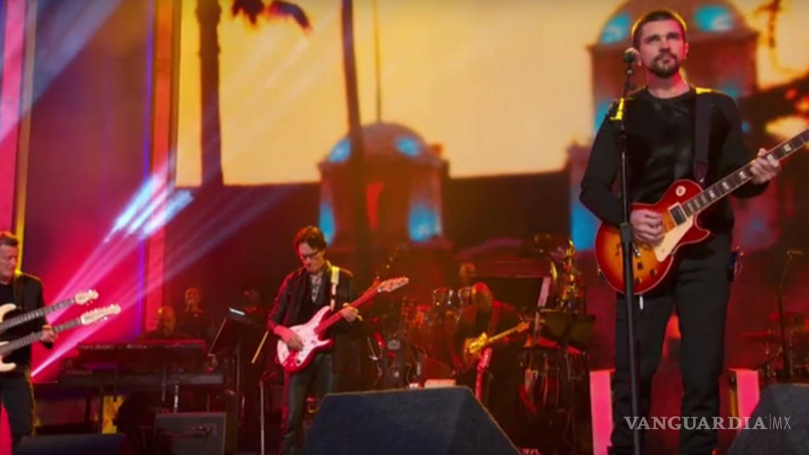 Juanes interpreta 'Hotel California' junto a Steve Vai y Steuart Smith