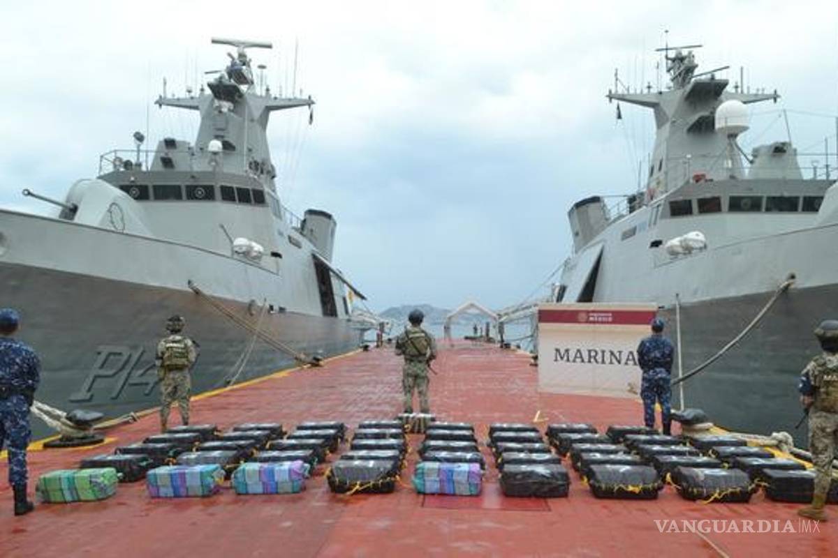 Halla Marina mil 500 kilos de cocaína en costales en el mar