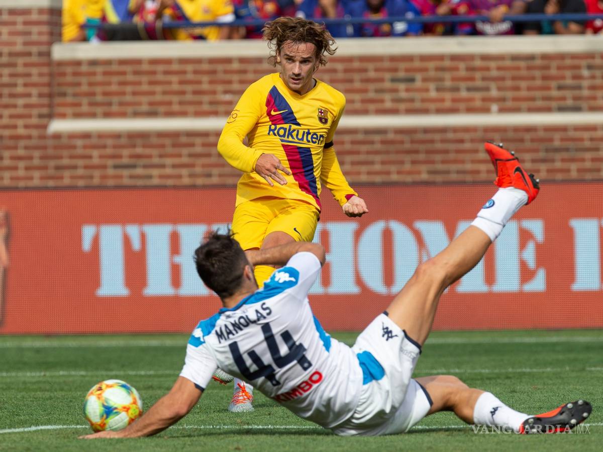 $!Barcelona aplasta al Napoli con Griezmann y Suárez en plan grande