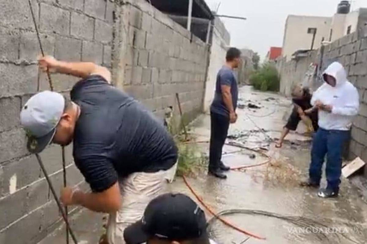 'Revienta' Hanna sistema de drenaje en la colonia Mirasierra de Saltillo