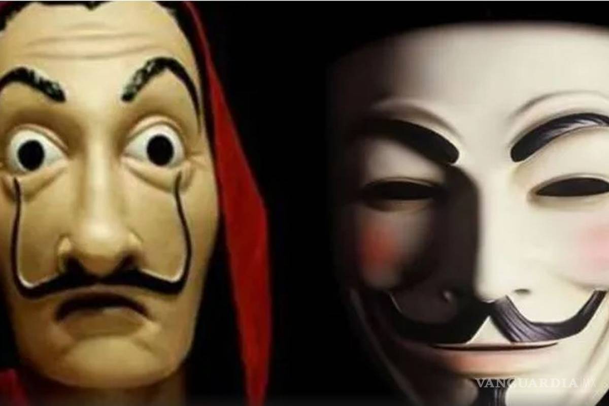 Adolescentes creen que Anonymous copió la máscara a 'La Casa de Papel'