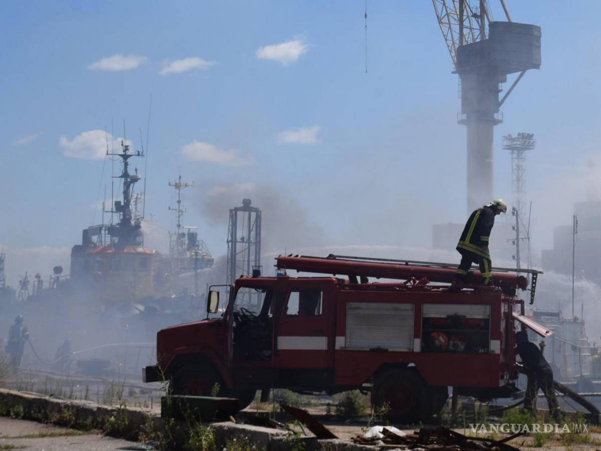 $!Aspectos de las acciones en el puerto Odesa, Ucrania.