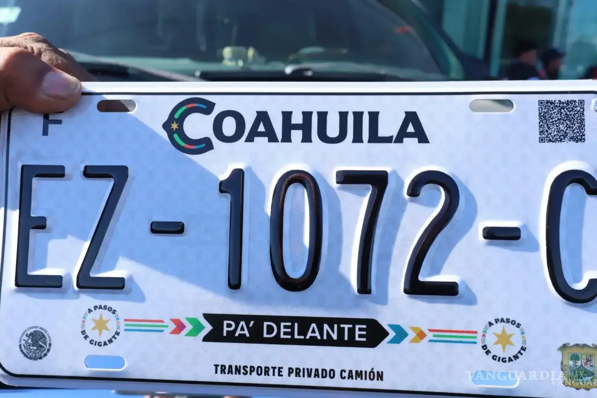Coahuila: proponen hasta ocho años de prisión a quien modifique las placas vehiculares