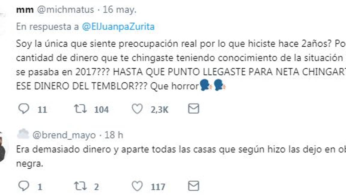 $!'¿Soy el único que se preocupa por el planeta?'... tunden a Juanpa Zurita en Twitter por su "conciencia ambiental"